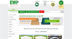 Desktop Screenshot of ewp-wasserbetten.com